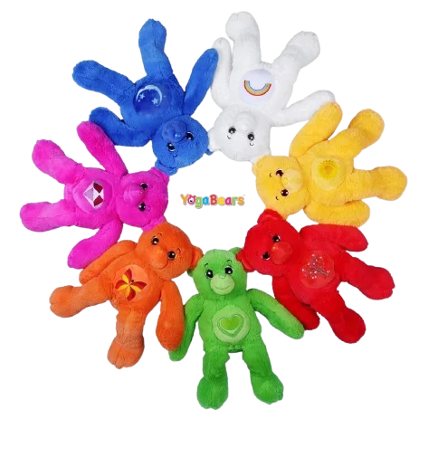 YogaBears characters - the seven chakra bears