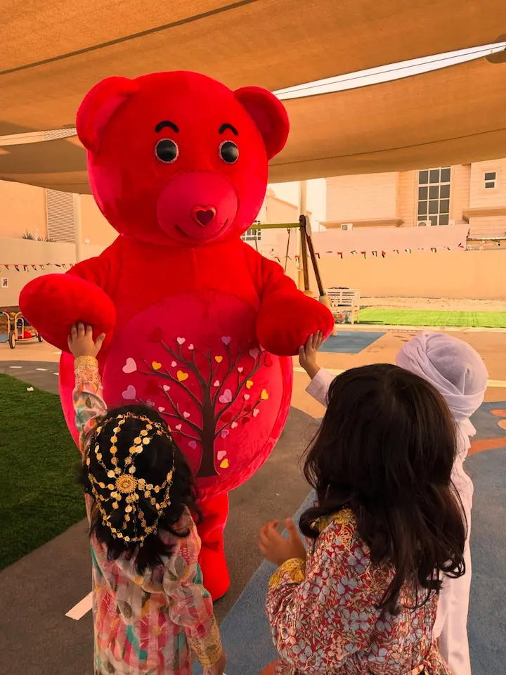 Children doing yoga with YogaBears characters 3
